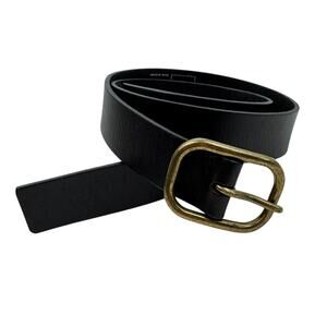 Gap Black Leather Belt Women's L